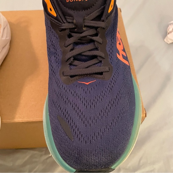 Hoka One One Bondi 8 Men’s Size 11 D Navy Athletic Walking Running Gym Shoes - Picture 12 of 16